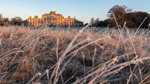 The parkland in January at Wimpole Estate, Cambridgeshire